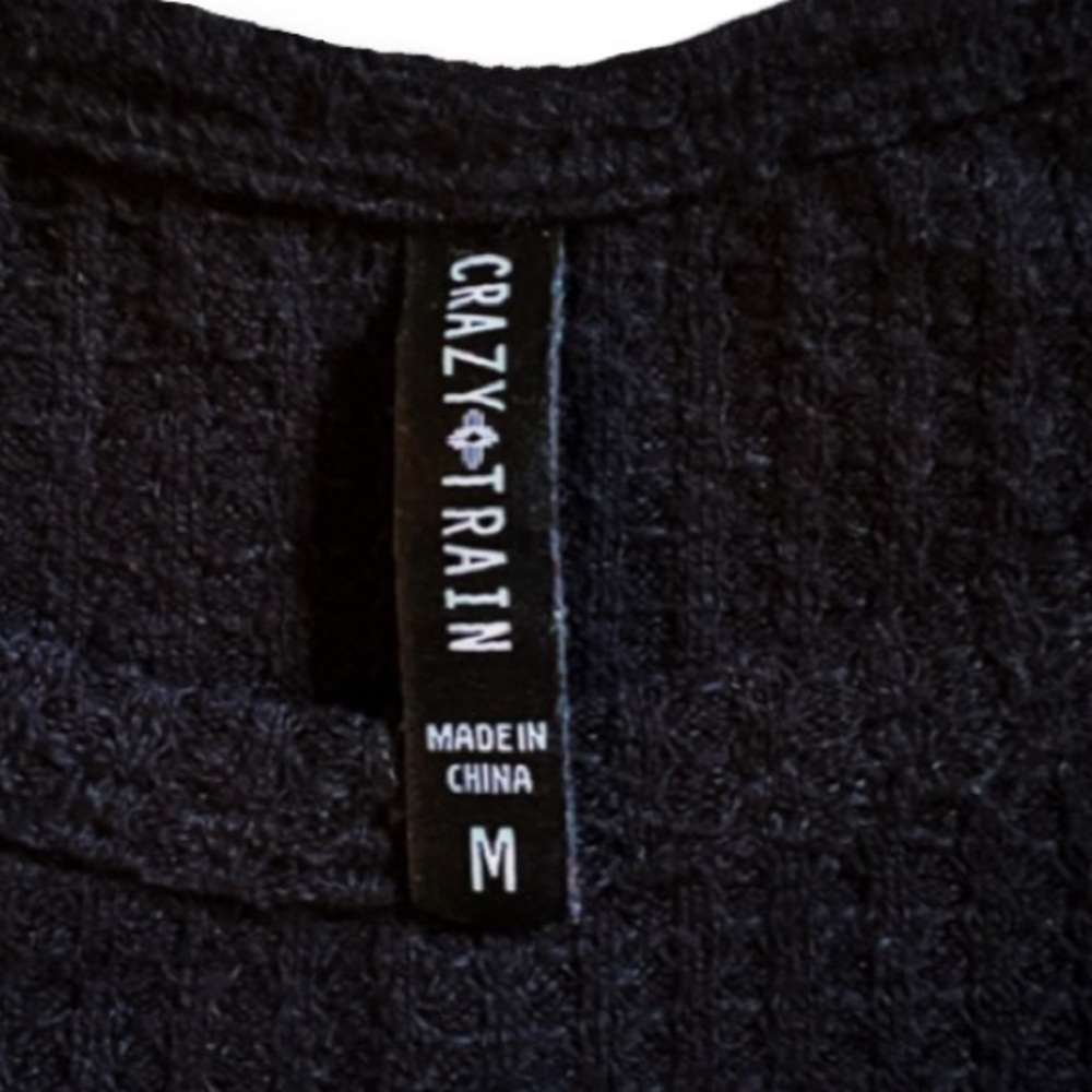 Crazy Train Aztec And Check Pattern Top - image 5